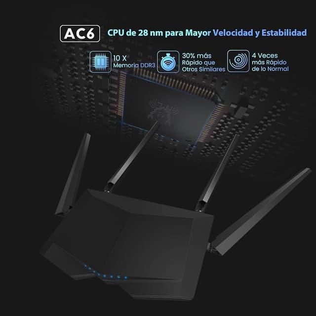 Thumbnail 5 de Tenda AC6 Router AC1200 4 puertos Megabit