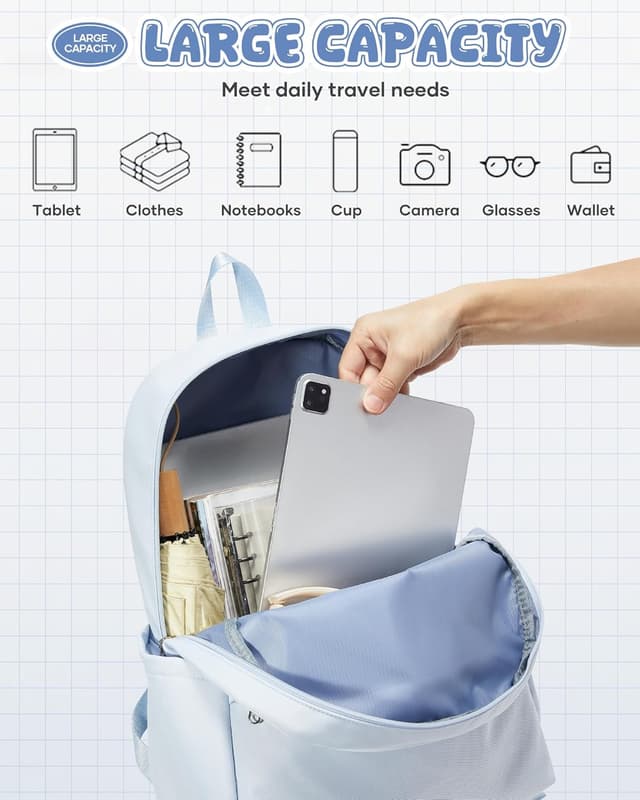 Detalle 2 de VGCUB Schulrucksack 21 L Wasserdicht Leicht