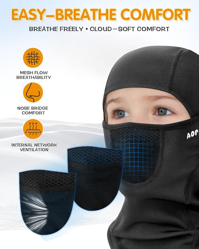 Thumbnail 2 de AOPREL Kids Balaclava Ages 4-12