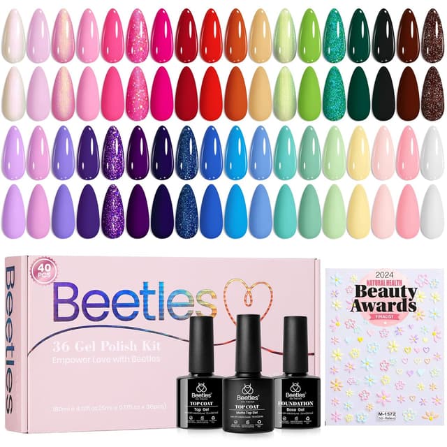 Detalle de beetles Spring Gel Nail Polish Set 36 Colors