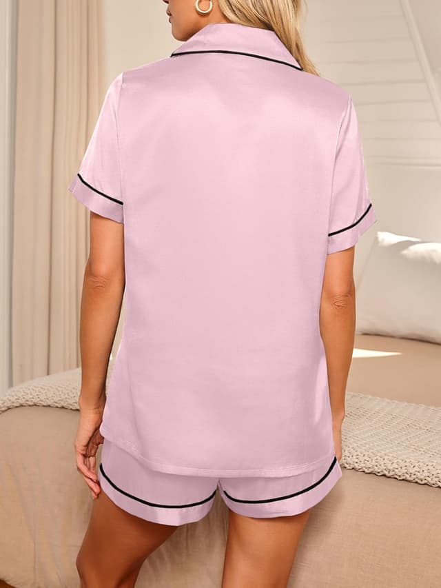 Detalle 2 de LILLUSORY Silk Satin Pajama Set 2-Piece