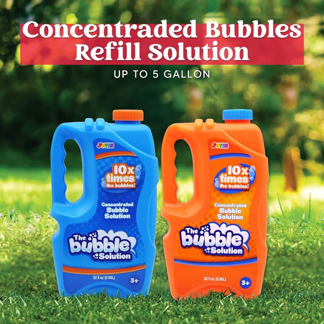 Detalle 2 de JOYIN 2 Bottles Bubble Refill 64 oz