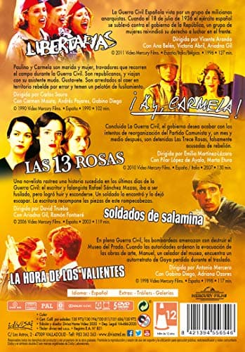 Detalle 2 de La guerra civil en el cine (DVD) — Pack 5 películas 📀