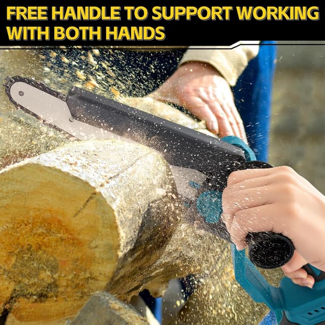 Detalle 1 de Mini cordless chainsaw 6 and 8 inch