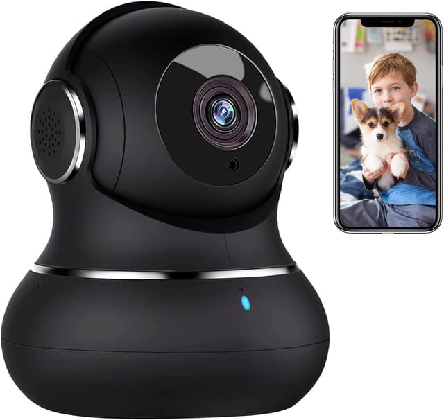 Detalle de litokam 2K Indoor Security Camera with 360° View, Motion Detection, Night Vision, and Phone App
