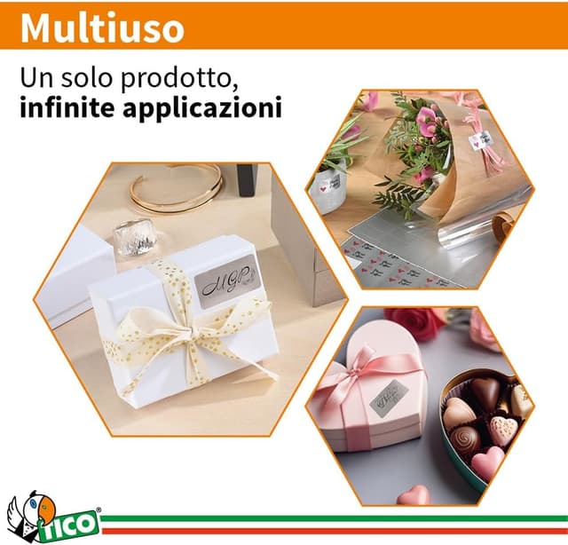 Thumbnail 1 de Tico Italia SL4-3619 etichette adesive carta argento