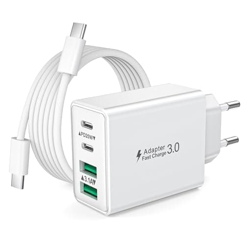 Detalle de LumFocus Cargador USB C 40W 4 Puertos