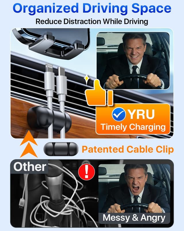 Thumbnail 6 de YRU True Upgrade Car Phone Holder 80LB