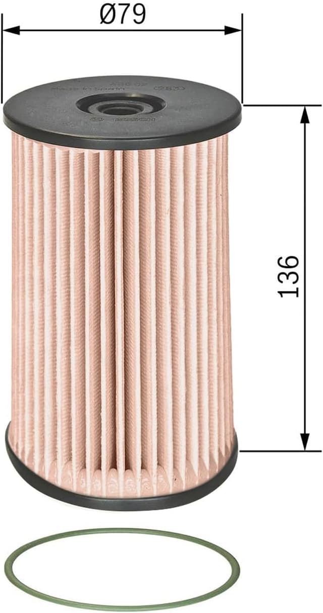 Detalle 2 de Bosch N0008 Filtro Diesel para Coche