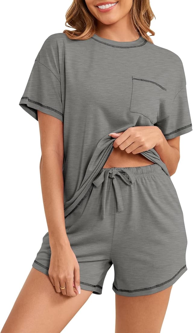 Imagen de Namatime Schlafanzug Damen Kurz Baumwolle en OfertitasTOP