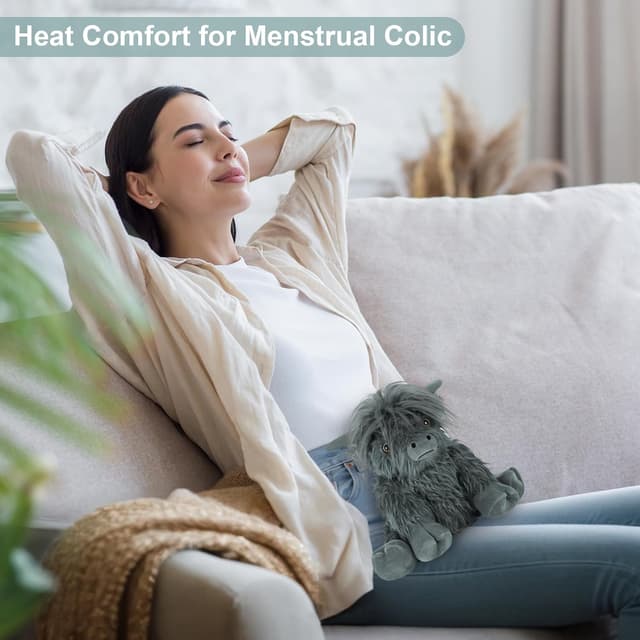 Detalle 2 de SuzziPals Cow Plush Heat Pack for Stress Relief 🐄