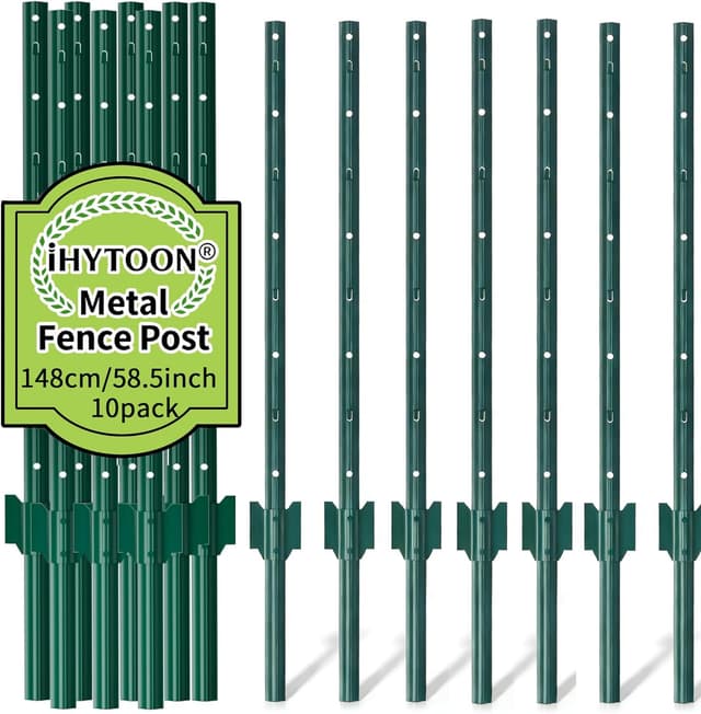 Detalle de 148 cm iHYTOON Zaunpfosten Metall