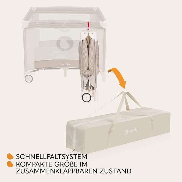 Detalle 2 de LIONELO BONNIE Laufgitter bis 15 kg (seitlicher Zugang mit Reißverschluss) inkl. Tragetasche