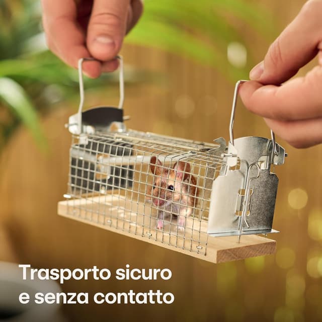 Detalle de Praknu Trappola per topi viva 4 pezzi 🐭