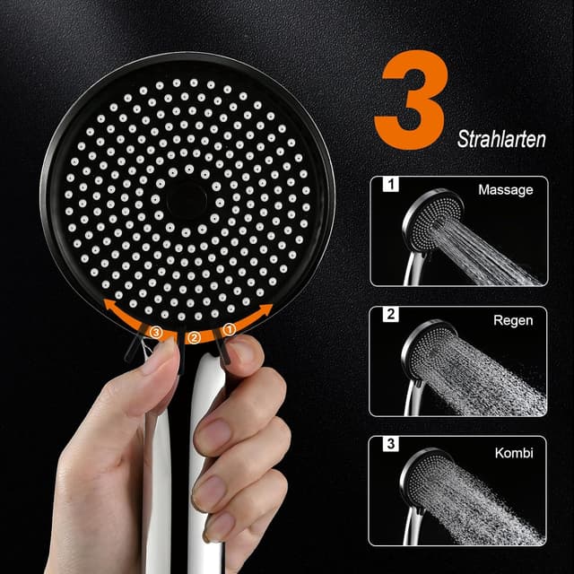 Detalle de Handbrause GRIFEMA G807 mit 3 Strahlarten