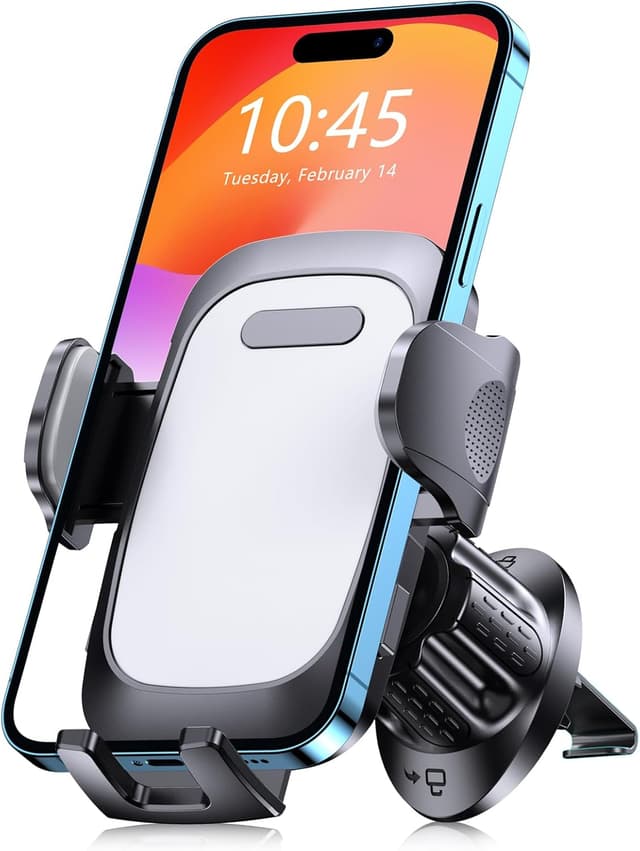 Detalle de Mohard Porta Cellulare Auto per bocchetta d’aria rotante 360° con ventosa gel e braccio estensibile (4–7")