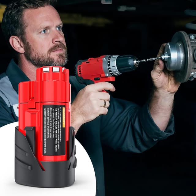 Thumbnail 6 de HTongD Batteria di ricambio 12V 3Ah agli ioni di litio per Milwaukee M12 (compatibile con M12B 48-11-2411 e altri)