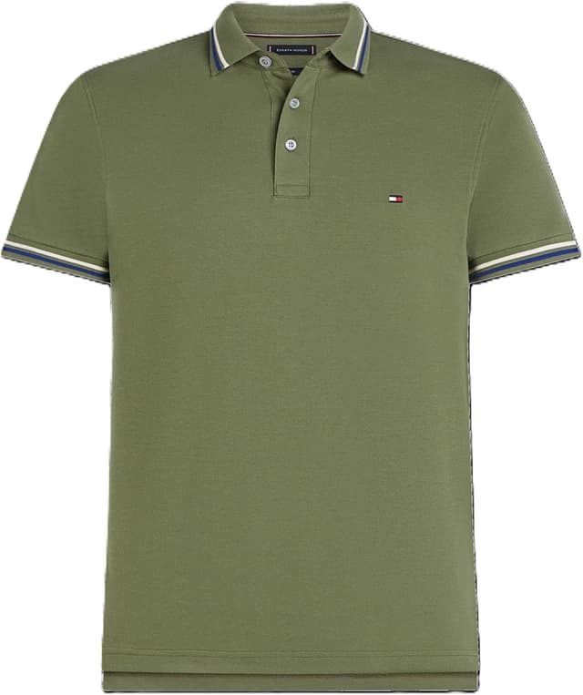 Detalle de Tommy Hilfiger Men’s Short Sleeve Tipped Seasonal Slim Fit Polo Shirt
