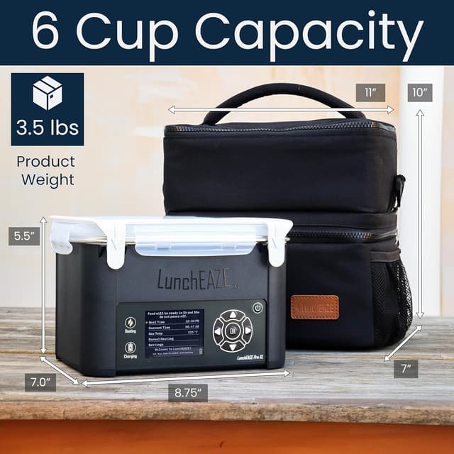 Detalle 2 de LunchEAZE XL Heated 6-Cup Lunch Box