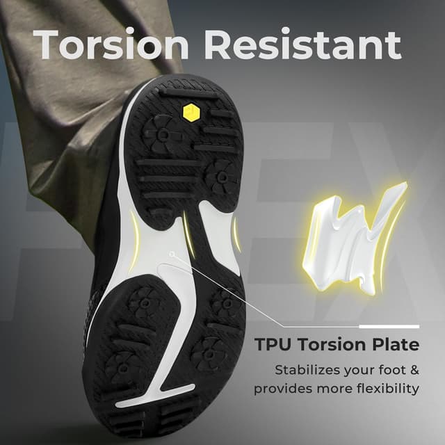 Thumbnail 3 de FitVille Extra Wide Spiked Golf Shoes