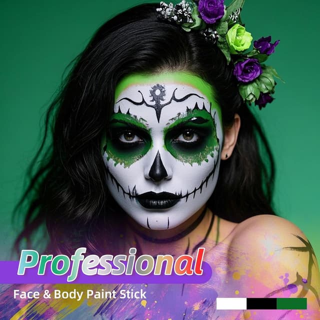 Detalle 2 de YBUETE Green Face Body Paint