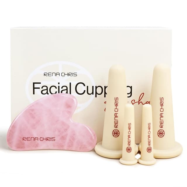 Detalle de Rena Chris Cupping Set mit Gua Sha