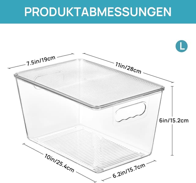 Thumbnail 1 de Vtopmart Aufbewahrungsboxen 6er Set 28,5×19×15 cm