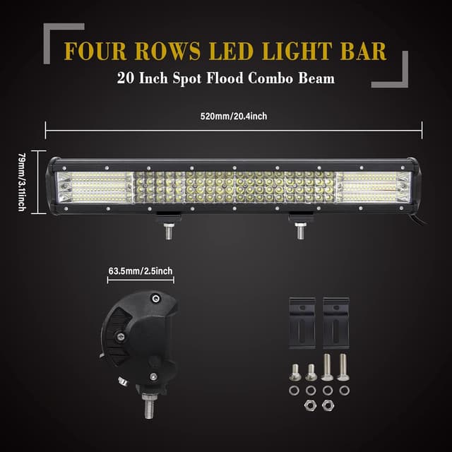 Thumbnail 1 de SKYWORLD 20in LED Light Bar 510W