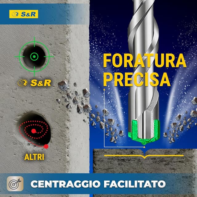 Thumbnail 3 de S&R Set Punte SDS-Plus Ø 6/8/10/12 160 mm