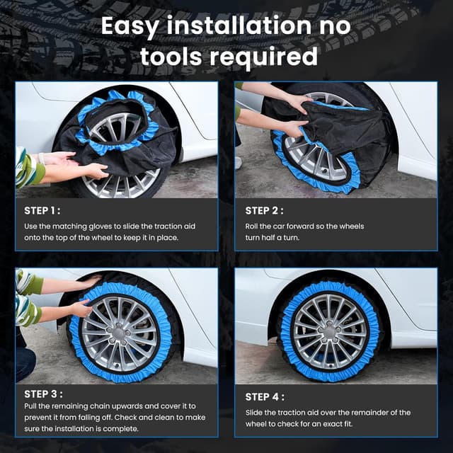 Thumbnail 4 de Obqer Schneesocken Auto 2pcs 3 Größen