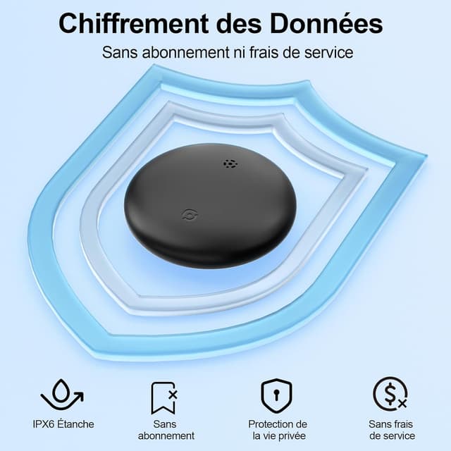 Detalle de GNLLYIL Traceur GPS voiture magnétique sans abonnement, compatible Find My (iOS) et Google Find Hub (Android)