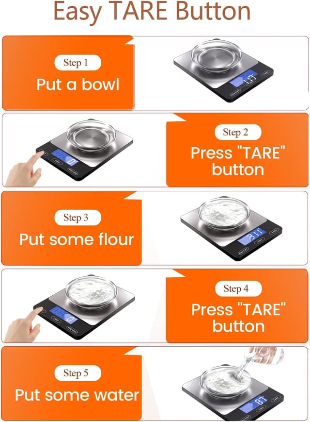 Thumbnail 6 de GGQ Food Scale 33lb digital kitchen ⚖