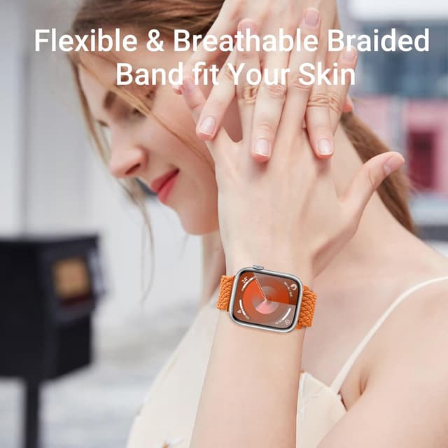 Detalle 2 de Higgs braided magnetic stretch strap for Apple Watch (38–49mm)