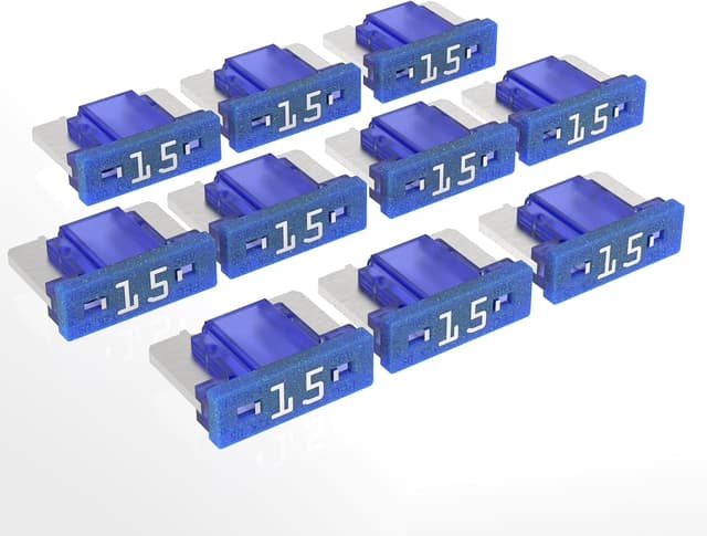 Detalle de AUPROTEC Mini LP fusibles à lame 15 A bleu (lot de 10) — fusibles enfichables automobile