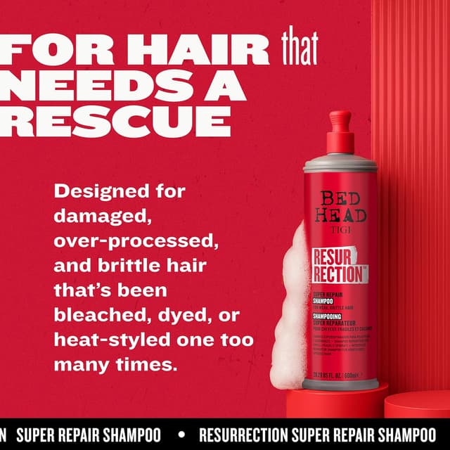 Thumbnail 2 de Bed Head Resurrection Super Repair 600ml Shampoo