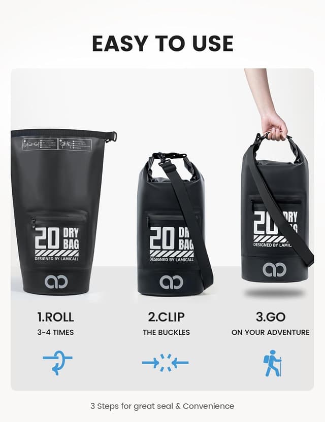 Detalle 2 de Lamicall Dry Bag 30L Waterproof