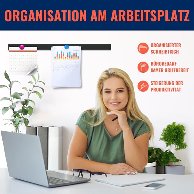 Detalle de REORDA® Metallband selbstklebend Schwarz (Eisenband) – extra stark für Tonies®-Figuren & Regale, 3 m