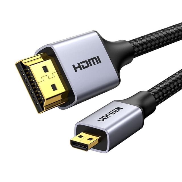 Detalle de UGREEN Micro HDMI to HDMI Cable 2m 4K 1440p@144Hz