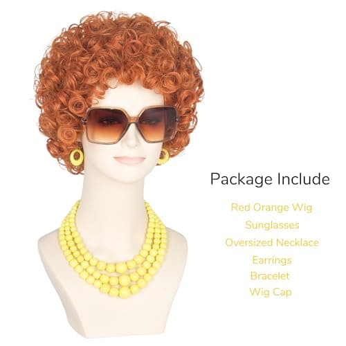 Thumbnail 1 de Yan Dream Short Curly Wig with Glasses