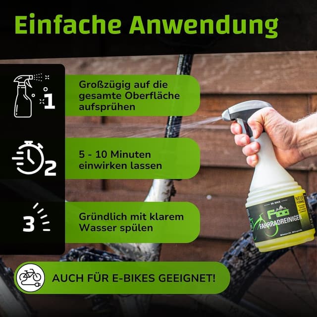Detalle de DR. WACK F100 Fahrradreiniger (5.000 ml) – säurefreier Reinigungs-Spray für das gesamte Rad