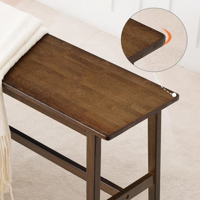 Detalle 2 de HOOBRO EMA03CD01G2 Banco de bambú 100 cm