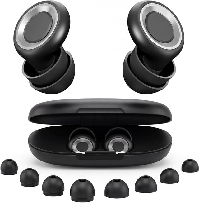 Detalle de Eixniex Sleep Ear Plugs with Single & Double Tips (46dB noise reduction) — 8 pairs of custom tips in eco-durable silicone