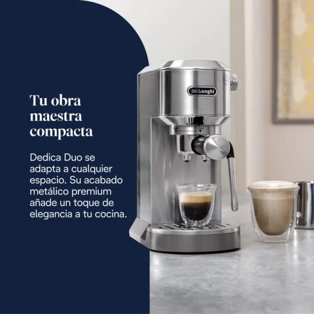 Thumbnail 3 de DeLonghi Dedica Duo EC890.M espresso compacto