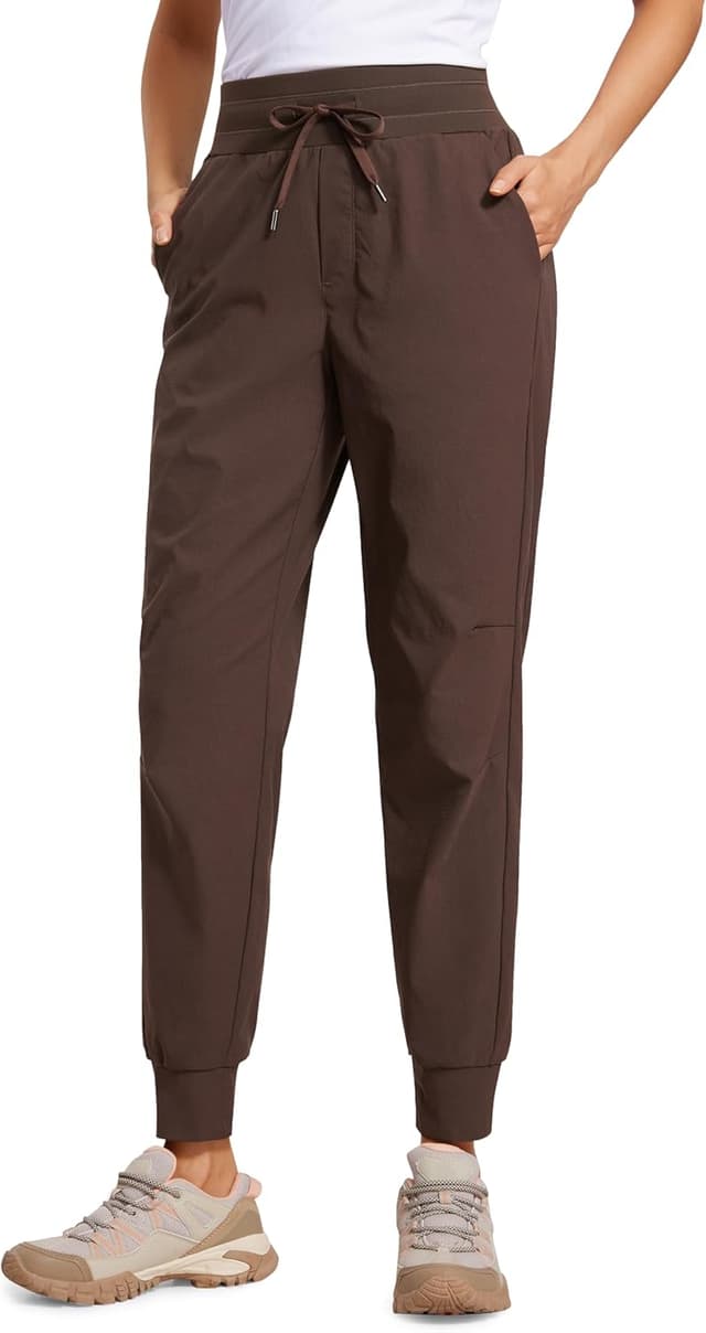 Detalle de Pantalon de jogging femme CRZ YOGA taille haute à cordon de serrage et poches