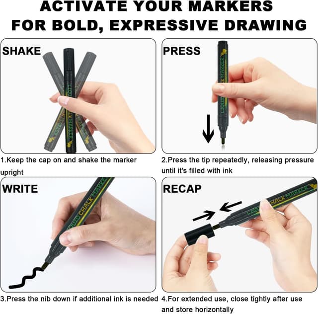 Thumbnail 3 de Belenova Liquid Chalk Markers 12-Pack 🎨