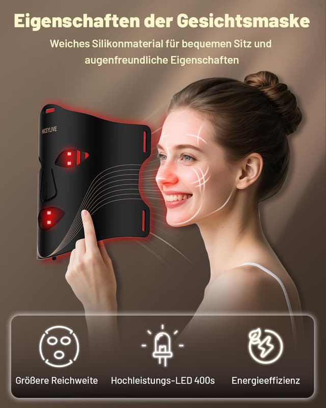 Thumbnail 3 de MICEYLIVE LED-Gesichtsmaske 400 LEDs