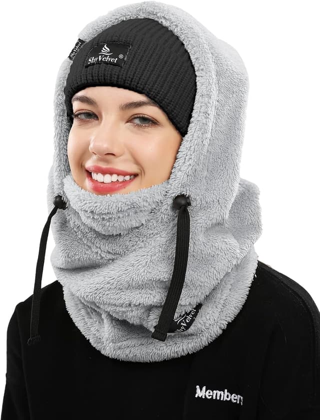 Imagen de Shy Velvet Balaclava Wind-Resistant Fleece Mask en OfertitasTOP