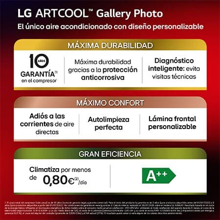 Detalle 2 de LG GALLERY12PH2.SET 1x1 con bomba de calor