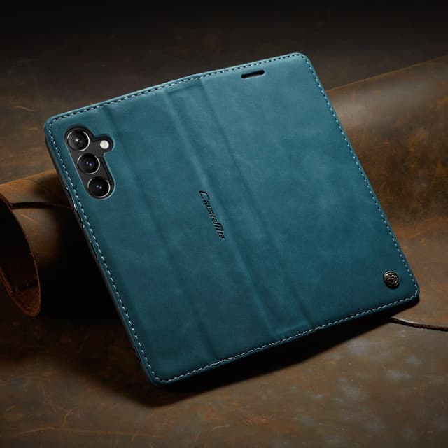 Detalle de Cracedily Flip Wallet Leather Case for Samsung Galaxy A54 5G (Blue-Green) with Magnetic Closure & Kickstand