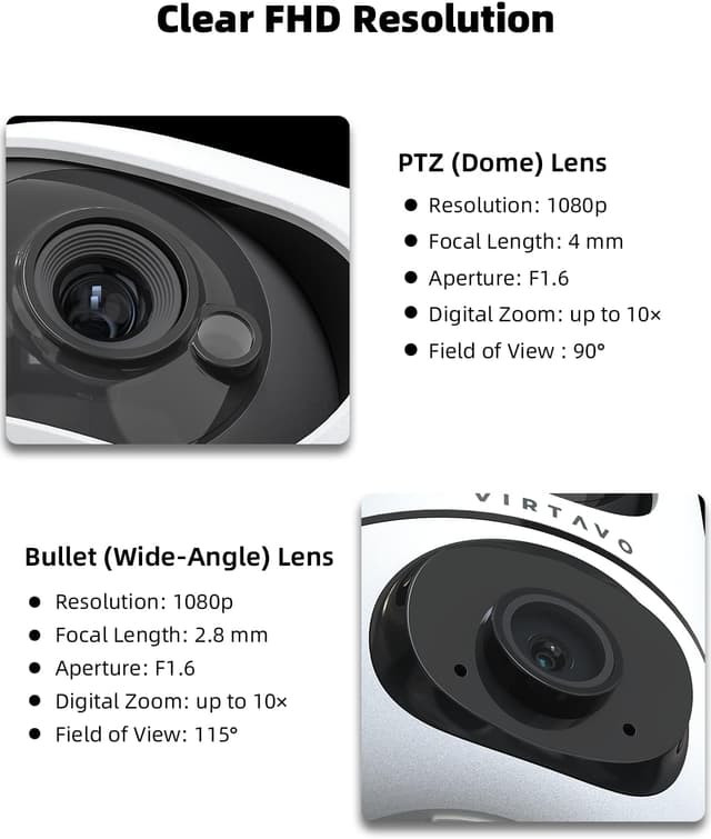 Thumbnail 6 de virtavo XD1 360° Dual-Lens Indoor Camera